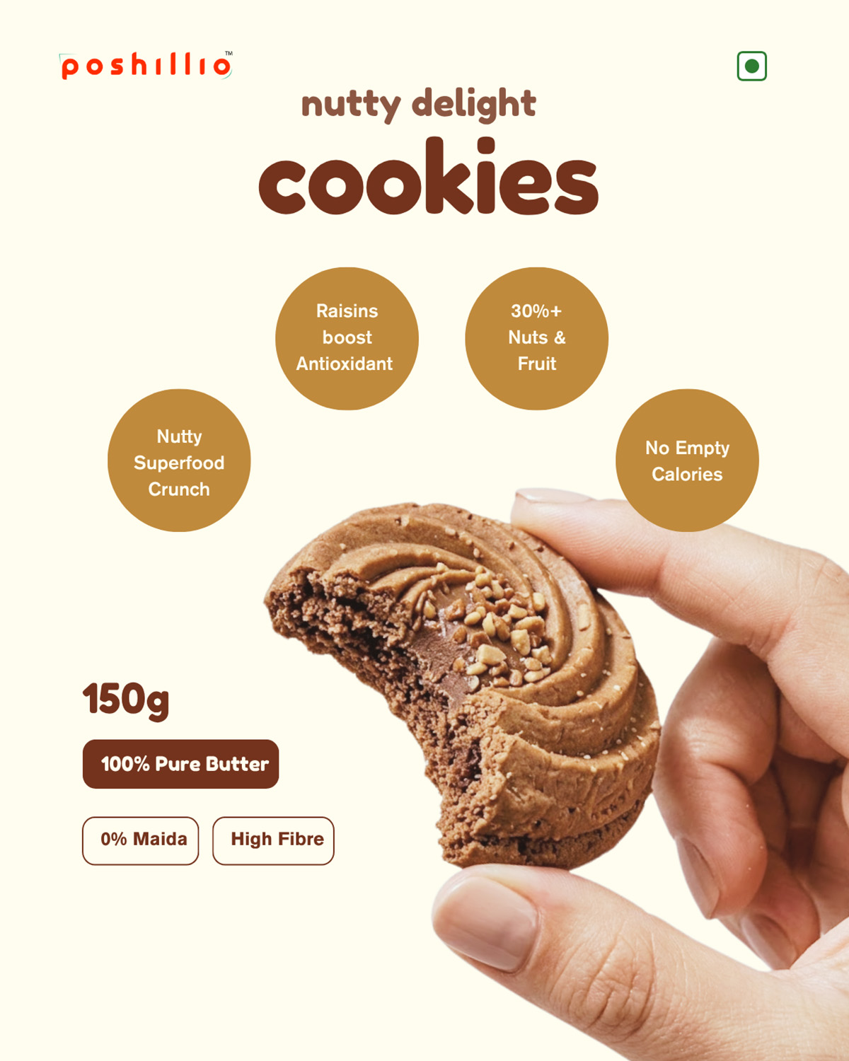 Poshilo Nutty Delight Cookies