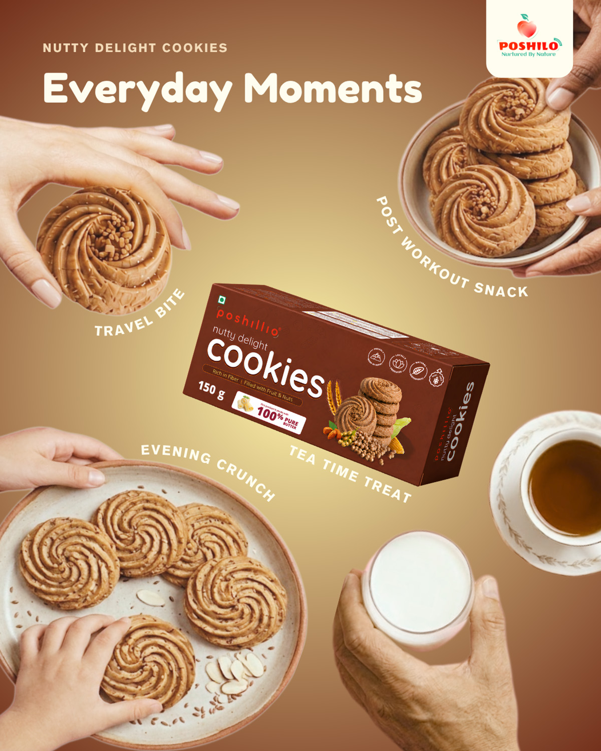 Poshilo Nutty Delight Cookies