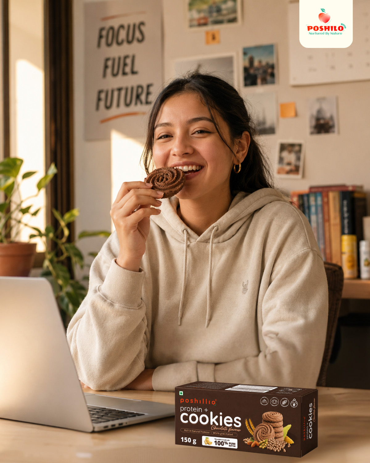 Poshilo Protein+ Chocolate Cookies